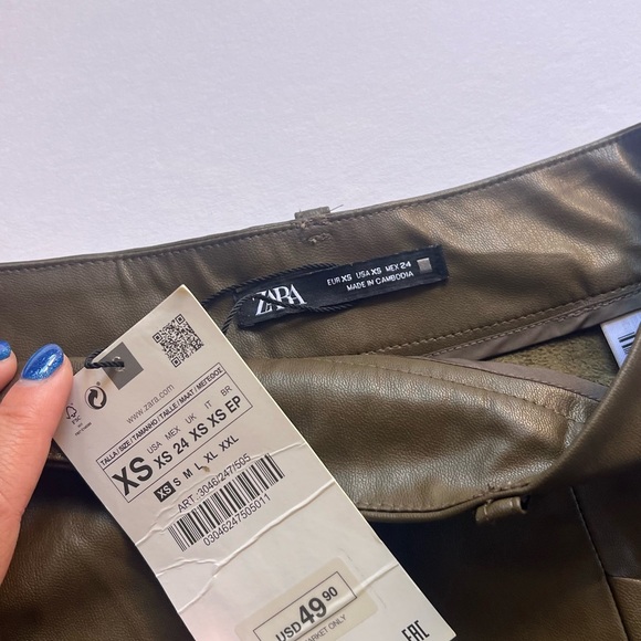 Zara Leather, Midi Skirt - Picture 5 of 5